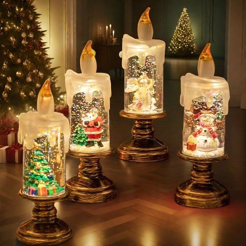 Christmas Decorative Lights Crystal Ball Candle Lights