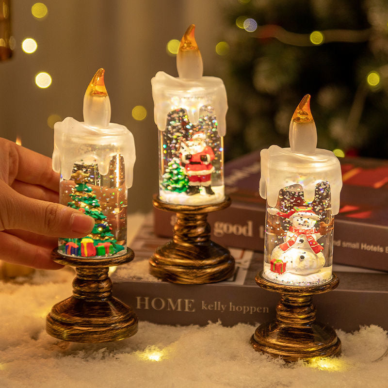 Christmas Decorative Lights Crystal Ball Candle Lights